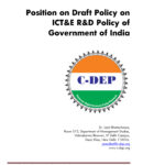 Position on Draft Policy on ICT&E R&D Policy of Government of India