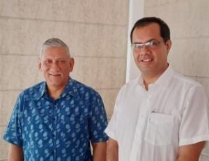 Dr. Jaijit Bhattacharya met with Gen. Bipin Rawat